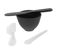 Outanaya DIY Face Mask Mixing Bowl Set with Silicone Material, Easy to Use Facial Mask Tool Kit Including Applicator, Measuring Spoon and Mixing Rod, for Hairdressing and Skincare Learners