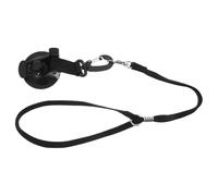 Outanaya Dog Bathing Tether with Strong Suction Cup and Adjustable Nylon Collar for Pet Shower and Grooming Tubs, Suitable for Dogs and Cats, Convenient Leash in Black