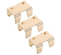 Outanaya Double Rope Clamps Smooth Surface for 14-16mm Ropes 3pcs Heavy Duty Made of Iron with Double Clamp Structure for Sailing and Keychains