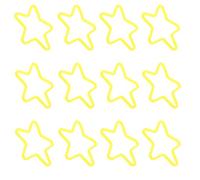 Outanaya Elastic Bands with Easy Handling for Magician Tricks Star Shaped 50pcs High Elasticity Plastic Rubber Bands Creative Gimmick Prop for Schools and Magic Shows