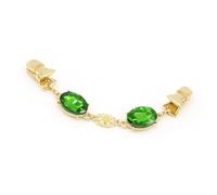 Outanaya Elegant Cardigan Buckles Stylish Fashion Accessories 3pcs Crystal Sweater Clips with Red, Green, and Pink Colours for Women Blouse and Sweater for Occasion