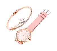 Outanaya Elegant Women Watch Bracelet Set with Star Moon Design, Precise Quartz Movement and Pu Alloy Material, for Festival and Leisure Activities, Stylish and Delicate Watch Ornament