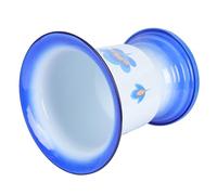 Outanaya Enamel Chamber Pot Labor-Saving and Convenient to Use for Elderly and Children with Retro Style Spittoon Sturdy Enamel Material Suitable for Bedridden or Home Use