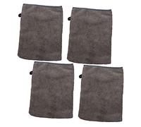 Outanaya Facial Cleaning Gloves 4pcs Ultra Soft Makeup Remover Mitts Portable Gray Black Face Accessory for Daily Skincare and Beauty Routine