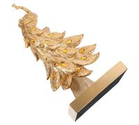 Outanaya Fade-resistant Resin Peacock Statue Small Garden Decor for Outdoor Patio Balcony Home Landscape Ornament Enhancing Elegant Atmosphere