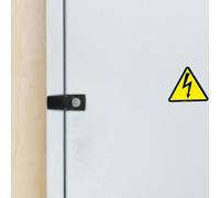 Outanaya File Cabinet Lock Hasp Type Aluminum Alloy Drawer Lock with Key for Electrical Distribution Boxes Secure Cabinet Door Safety Protection