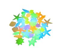 Outanaya Fluorescent Aquarium Stones 1 Bag Assorted Color Resin Fish Tank Stones Safe for Water Environments Stylish Decoration to Decorate Your Aquarium Or Fish Tank Random Color