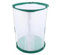 Outanaya Foldable Butterfly Mesh Cage with Cylinder Polyester Frame and Mesh Enclosure, Secure Indoor and Outdoor Insect Habitat Cage Suitable for Classroom and Educational Spaces