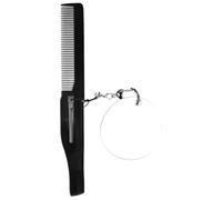 Outanaya Foldable Comb for Men Portable Foldable Comb Fine Tooth Folding Design Oval Plastic Acrylic Keychain Travel Trip Beard Mustache Care