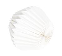 Outanaya Foldable Paper Lampshade Pleated Hanging Light Cover 30x30cm Slim Waist Modern Simple Style Lantern Shade for Decorative Ceiling Lighting