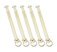 Outanaya Folding Fan Rivet and Nut 5 Sets Golden Stainless Steel Shaft Rivets Hand Fan Accessory Replacement for Folding Fan