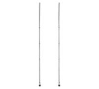 Outanaya Foosball Table Replacement Rods Strong Iron Material with Safety Caps 2pcs Reliable Compatibility , 8mm Diameter , Suitable and Adults Table Football Accessory