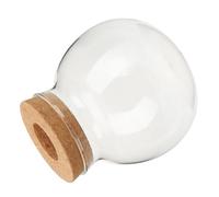 Outanaya Glass Hydroponic Vase Stopper, Small round Glass Planter for Desktop Plant Propagation and Hydroponic Gardening, Suitable for Water Plants and Indoor Terrariums