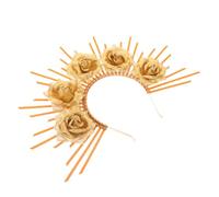 Outanaya Goddess Cosplay Headband Plastic Sunburst Headdress for Women Party Halloween Wedding Accessory Lightweight Hairband for Dancing Pageant