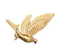 Outanaya Golden Pigeon Lapel Pin Brooch in Alloy Unique and Delicate Design, Versatile for Special Occasion Weddings, Can Be Attached to Clothing, Hats and Bags