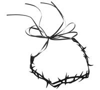 Outanaya Gothic Halloween Thorn Choker Necklace for Women Felt Witch Role-play Accessory Pendant Jewelry for Cosplay and Gothic Costume