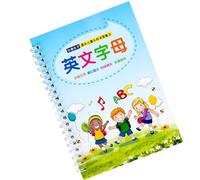 Outanaya Groove Copybook English Calligraphy Copybook for Preschool Multi-style Creative Paperboard with Progress to Writing and Fun-filled Activities for Early Learning Practice