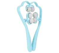 Outanaya Handheld Manual Neck Massager with 6 Blue Massage Balls, Multifunctional Shoulder and Cervical Muscle Roller for Neck Relief, Portable Household Massage Tool for Relaxation
