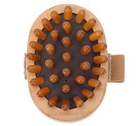 Outanaya Handheld Wooden Massage Brush for Meridian Acupoint Therapy with Ergonomic Shape and Beech Material, Safe to Use Spa Massager for Neck and Back Relaxation
