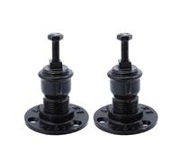 Outanaya Handrail Bracket Stair Railing 2Pcs Thickened Iron Pipe Industrial Style Wall Mounted Support for Indoor and Outdoor Staircase Safety