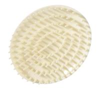 Outanaya Head Scalp Scrubber Washing Head Brush Plastic Hair Exfoliate Scrub for Scalp Relieves Pressure Removes Dead Skin Beige Wet and Dry Use for Men and Women