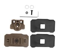 Outanaya Helmet Mount for Flashlight Flashlight Base for Helmet Plastic Easy to Install Rotatable Holder Adapter