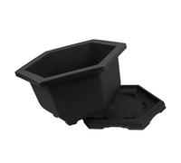 Outanaya Hexagonal Pp Planter for Indoor Plants with Good Breathability and Improved Survival Rate, Suitable for Cacti and Vegetables, for Plant Breeding and Hotel Use