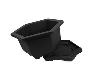 Outanaya Hexagonal Pp Planter for Indoor Plants with Good Breathability and Improved Survival Rate, Suitable for Cacti and Vegetables, for Plant Breeding and Hotel Use