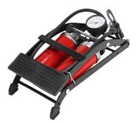 Outanaya High Pressure Portable Dual-barrel Foot Pump Pedal Air Pump for Bicycle Motorcycle and Inflatable Balls - with Bike Air Pressure Control Suitable for Outdoor Cycling Random Color