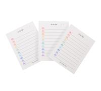 Outanaya Household Memo Pad 3Pcs Convenient Compact Note Pad for Students and Home Use