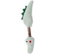 Outanaya Interactive Cat Green Plush Actinidia Polygama Animal Shape Teaser Stick for Kitten Exercise and Stress Relief to Spend Time with Your Pets