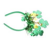 Outanaya Irish Shamrock Headband with Elegant Tassels Lightweight Comfortable Accessory for St Patrick's Day Party Women S Green Headpiece Symbol of Luck and Unique Style Celebration