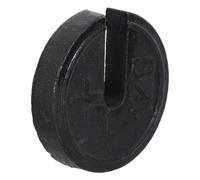 Outanaya Iron Scale Weight 1kg for Orthopedic Traction with Slotted Design and Convenient Hooked Feature, Balanced and Stable Metal Weight for Professional Use and Industrial Weighing