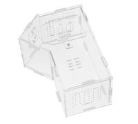 Outanaya Jumping Spider Habitat Terrarium Acrylic Enclosure with Dual Magnetic Doors All-side Ventilation for Small Pets like Mantis, Beetles and Hermit Crabs