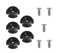 Outanaya Kayak Rope Buckle Cord Hook Small Rope Mount Safety Buckle Black Plastic Easy to Install Lightweight Carrying Rafting Canoeing Accessory