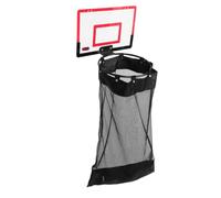 Outanaya Laundry Hamper Laundry Basket Door-mounted with Zippered Mesh Fabric Lightweight Basketball Hoop in Red for Small Spaces behind Doors