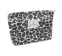 Outanaya Leopard Print Travel Toiletries Bag Large Makeup Bag for Women Portable for Travel Daily Use As Vanity Case Random Color
