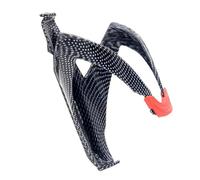 Outanaya Lightweight Bike Bottle Holder with Carbon Fibre Texture Plastic Material, Universal Secure Hold for Water Bottles, for Outdoor Activities and Folding Mountain Bikes