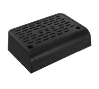 Outanaya Litter Box Pedal Stool Cat Litter Box Ramp Easy to Clean Additional Resting Space Abs Plastic Black for Moving around The House Suitable for Small Cats