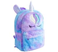 Outanaya Lovely Plush Unicorn Backpack with Cartoon Design, Soft Purple Material and Decorative Role, for Daily Use out Parties, Adorable Schoolbag for Little
