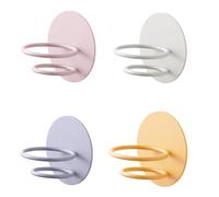 Outanaya Makeup Sponge Rack for Wall Mounted 4pcs Powder Puff Holder Carbon Steel Makeup Sponge Organizer Strong Bearing Ability and Water Rinsable Feature Vanity Storage