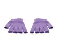 Outanaya Moisturizing Gel Gloves for Women 1 Pair Spa Hand Care Hydrating Gloves Purple Knitted Moisture Treatment for Dry, Cracked Skin and Overnight Repair