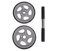 Outanaya Multi-function Dual Wheel Ab Roller for Home Use Portable Exercise Fitness Wheel with Non-slip Handles Core Strength Training for Effective Stomach Workouts