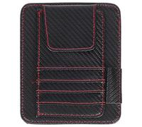 Outanaya Multifunctional PU Sun Visor Organizer for Car Card Holder with Large Capacity Storage for Insurance Registration Documents Car Must Haves Interior Accessory