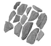 Outanaya Natural Aquarium Rock Set for 30-40 Gallon Tanks, Ph Neutral Stream Bed Stones 5 Large Rock Slabs and 8 Small Fragments, Aquascaping Decoration and Turtle Basking Platform for Fish