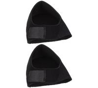 Outanaya Non-Slip Breathable Silicone Heel Covers Holes Elastic Shock-Absorbing Heel Protectors for Foot Care 2pcs Black S (UK 3-6) and Blister Prevention