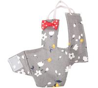 Outanaya Parrot Flight Suit Liner Bird Diaper Lightweight Breathable Design Easy to Wear and Take off Cotton Fabric Material Dark Grey Colour Daily Wear for Cockatiel and Small Birds