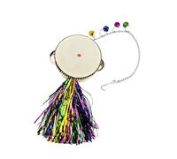 Outanaya Pet Double Sides Mirror Chicken Mirror Drum Hanging at The End for Indoor Pet Cage Use Suitable for Hens and Roosters
