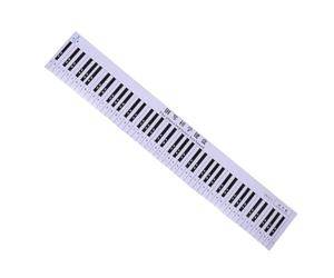 Outanaya Piano Fingering Training Mat with Waterproof Pvc and Double-sided Lamination, Note Visualization for Beginners and Learners, for Music Class and Travel Practice