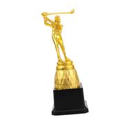 Outanaya Plastic Gold Billiard Trophy Award for Pool and Snooker Tournaments Lightweight Portable Party Decoration Prize Cup with Elegant Retro Finish for Competition Winners